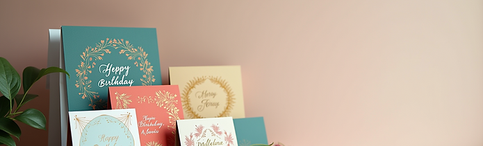 Greeting card printing samples
