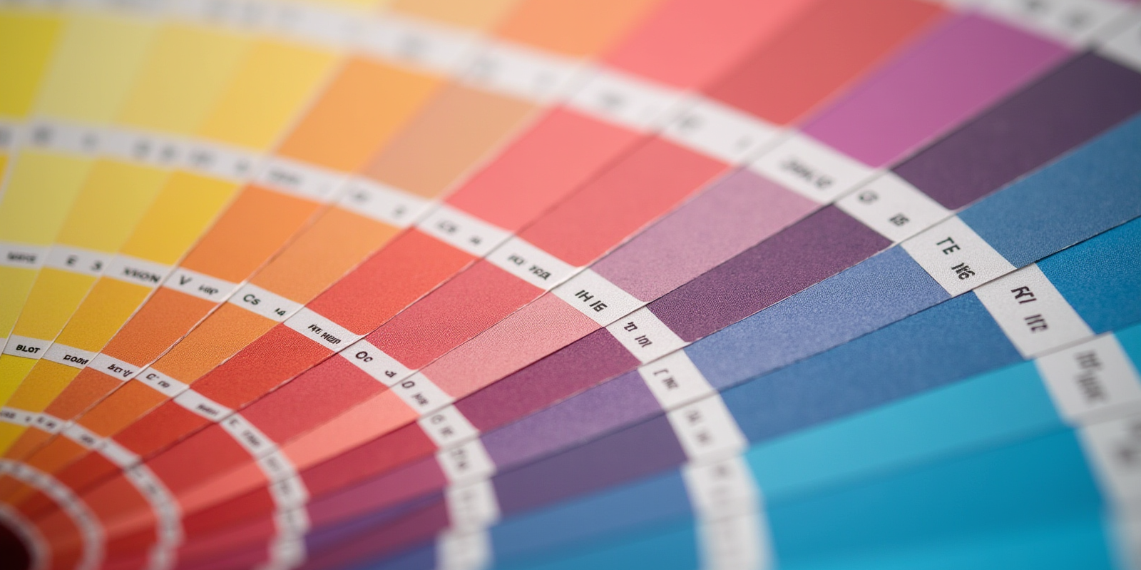 Color swatch cards for professional printing color matching