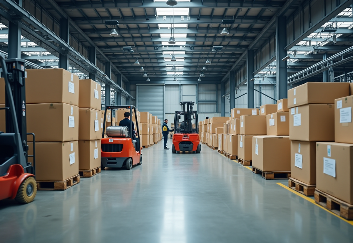 Printing logistics and delivery warehouse