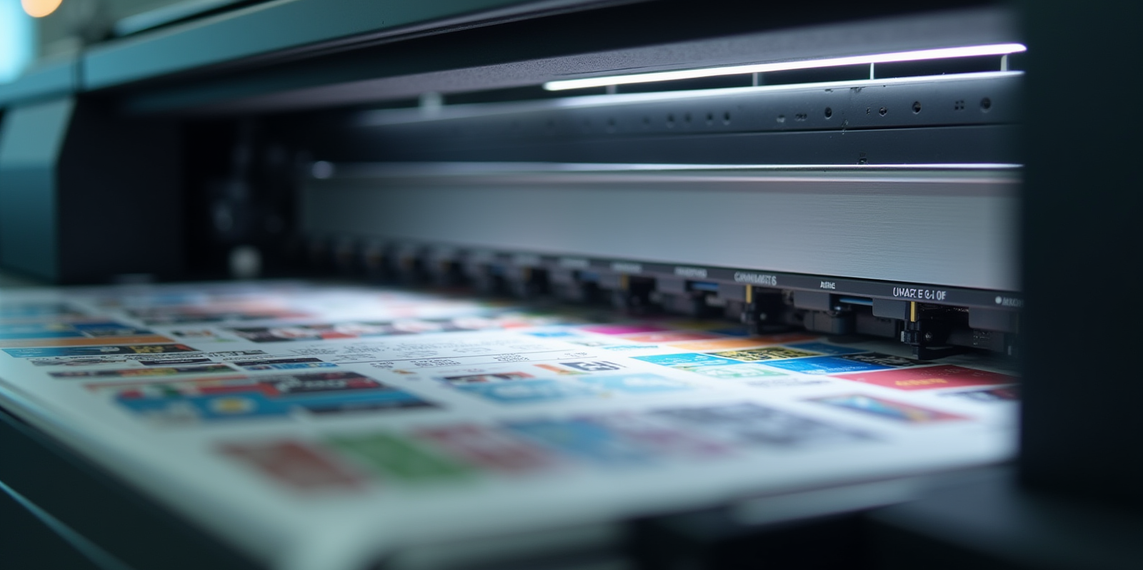 Offset printing machine producing custom printed sheets