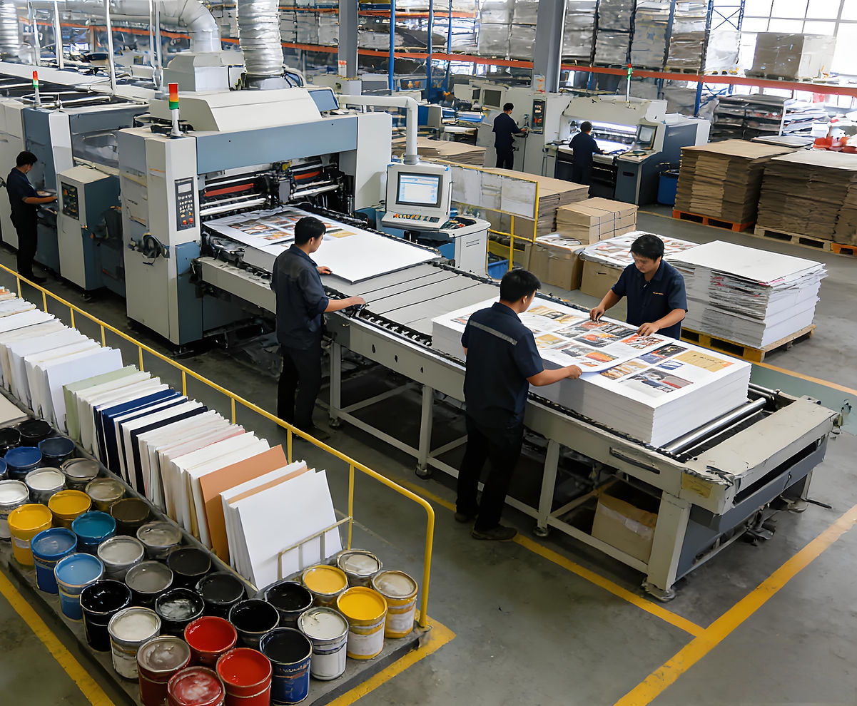 Gold Printing factory production floor