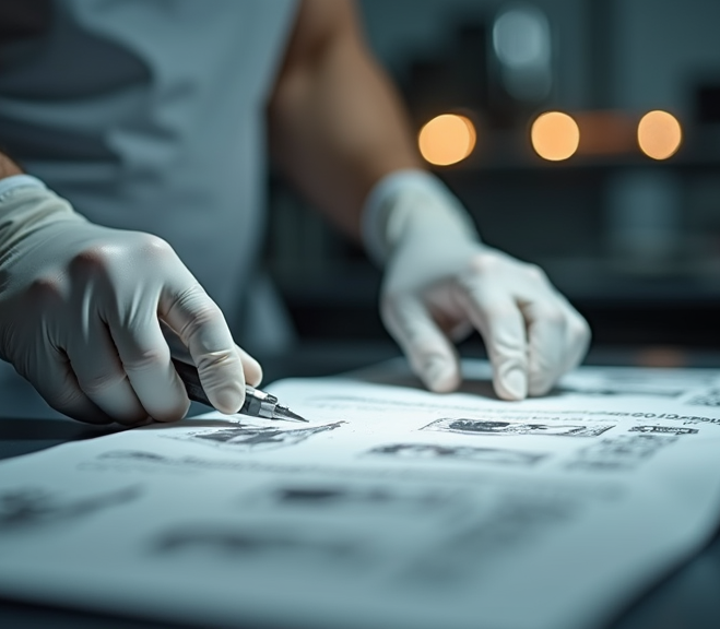 Quality control inspection for printed materials