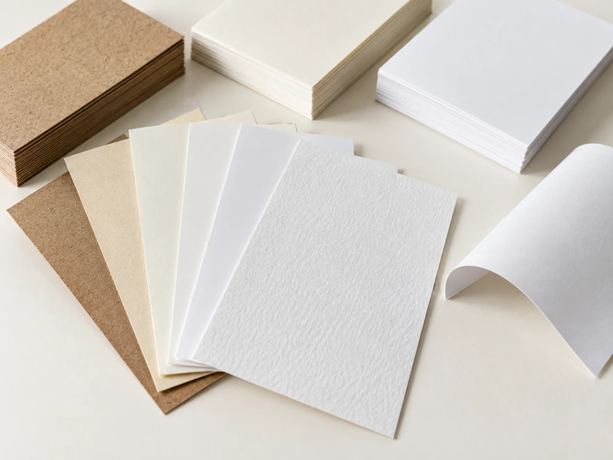 Paper stock material study — topic illustration