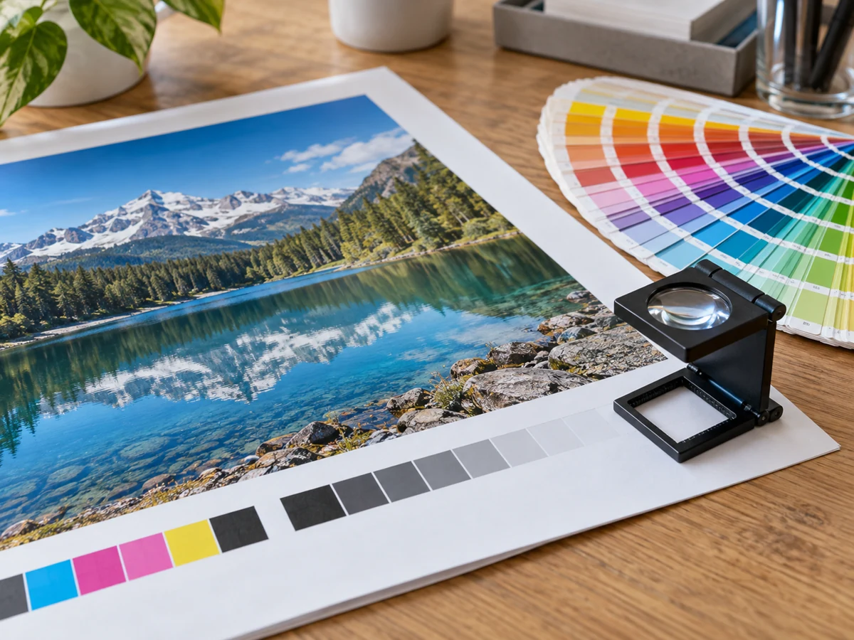 Color proofing and print quality research — topic illustration