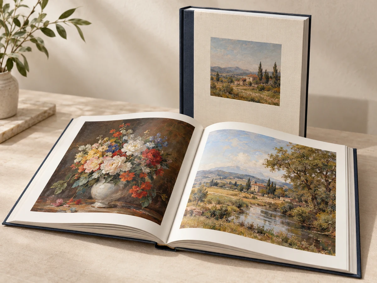 Oil Painting Printed Books