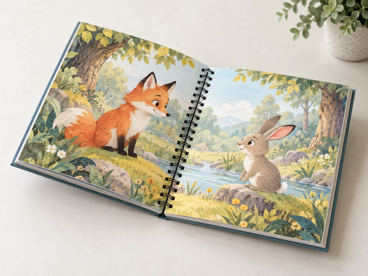 Spiral-bound Hardcover Children's Story Books